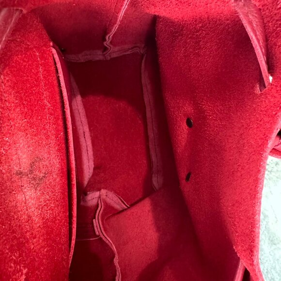 Portland Leather Goods Bucket Backpack Chili Red Excellent Condition main image 4
